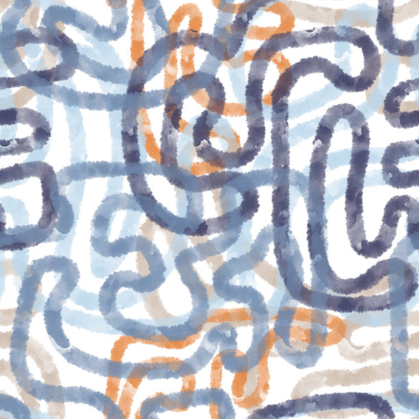 抽象几何无缝图案制成的曲线线形状，管和管图片下载