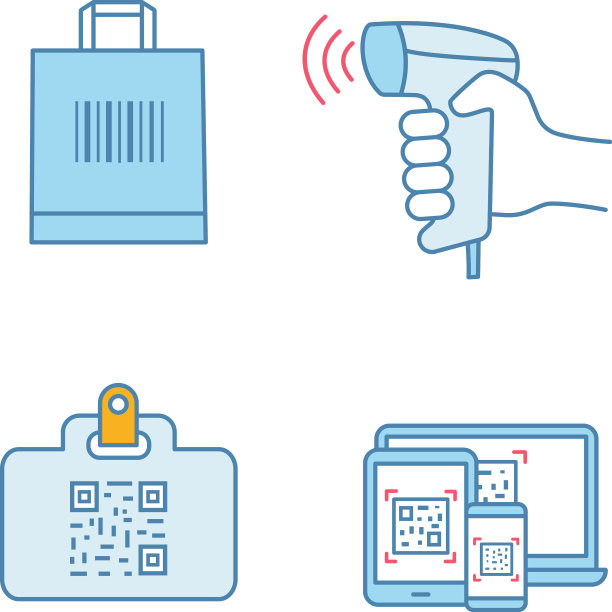 条形码颜色图标设置图片下载