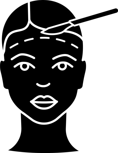 整容手术字形图标图片下载