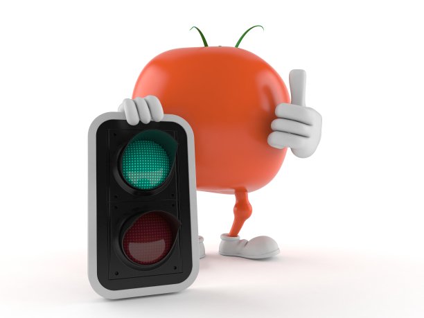 具有绿色光的番茄性状图片下载