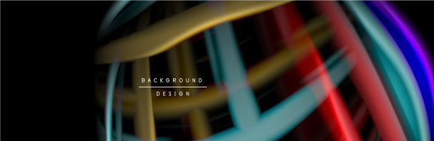 丝绸和流畅的流波海报设计色彩图片下载