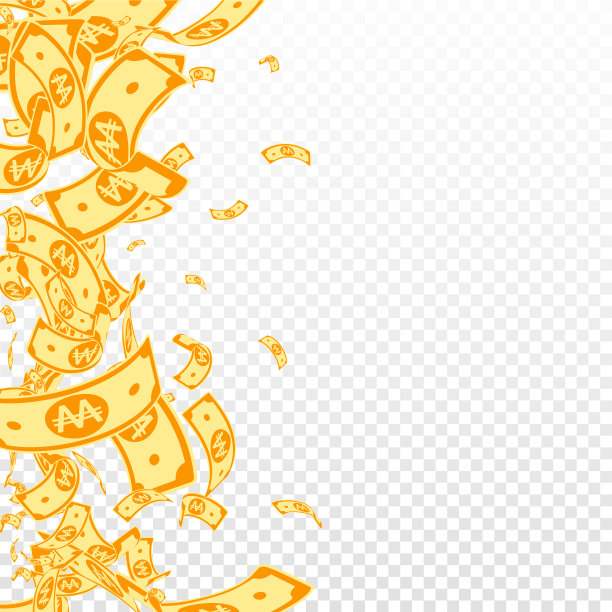 韩圆钞票凌乱地落在trans上图片下载