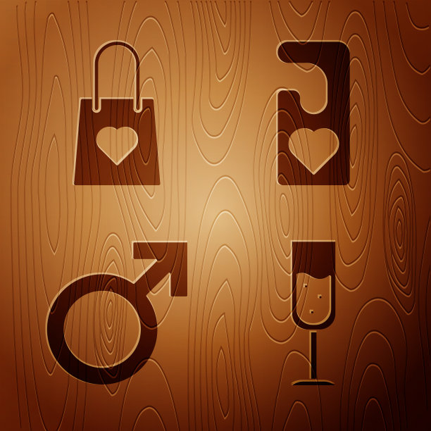 设玻璃香槟购物袋心图片下载