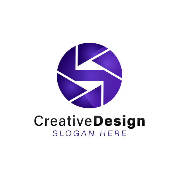 首字母s现代快门相机标志的想法图片下载