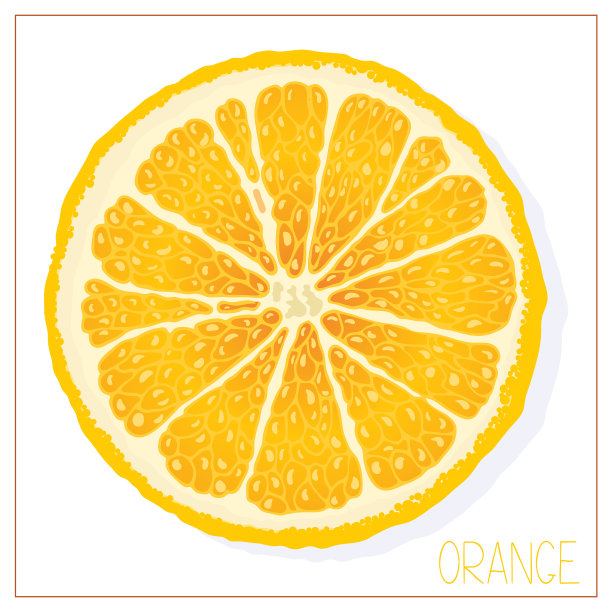 剪影一个橙色薄片孤立的图画图片下载