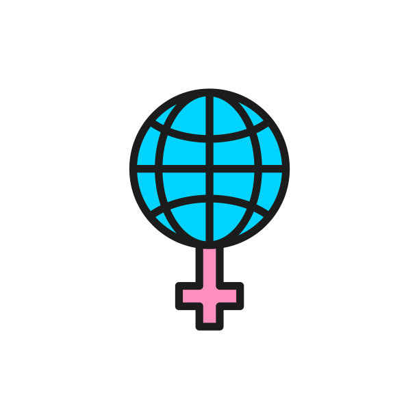 世界女性主义与女性标志扁平图片下载
