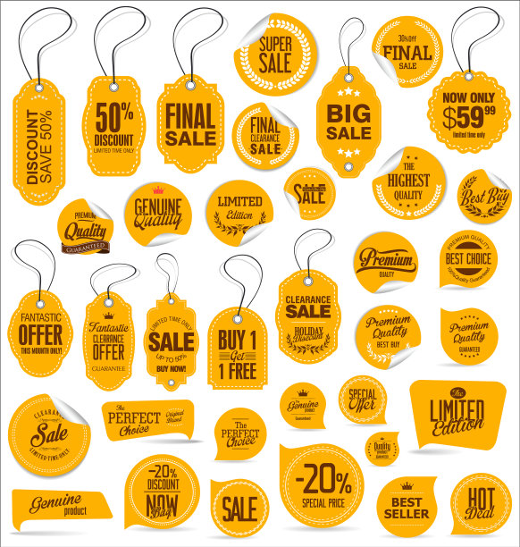 贴纸和标签复古收藏2图片下载