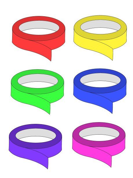 颜色的胶带图片下载