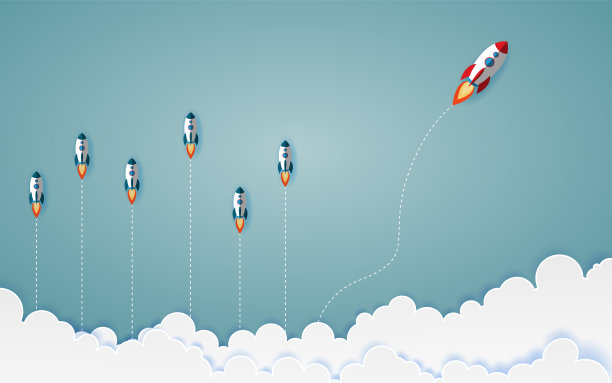 火箭的图形也代表了勇气的概念图片下载