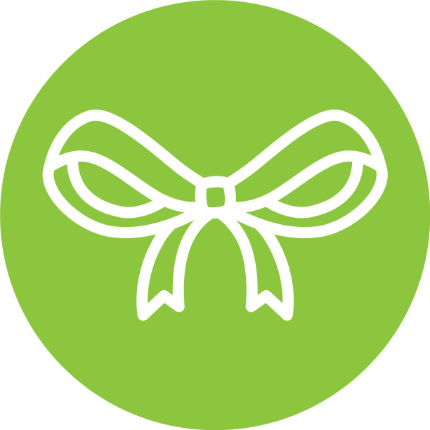 剪影丝带在绿色背景图片下载