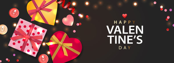 情人节横幅背景设计图片下载