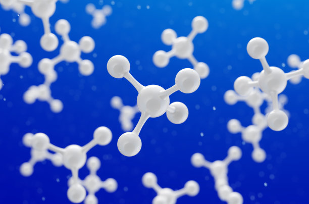 具有科学和医学背景的抽象原子或分子结构图片下载