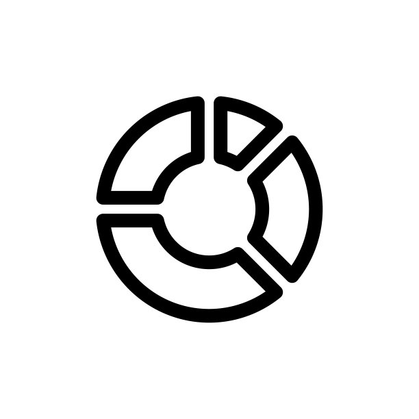 饼图图标矢量图模板图片下载