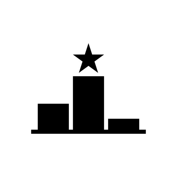 领奖台排名图标平面矢量模板设计潮流图片下载