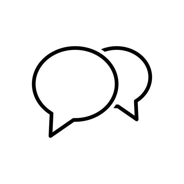 气泡语音图标平面矢量模板设计流行图片下载