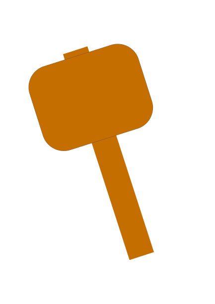 白色背景上的木工锤和木工工具矢量素材图片下载