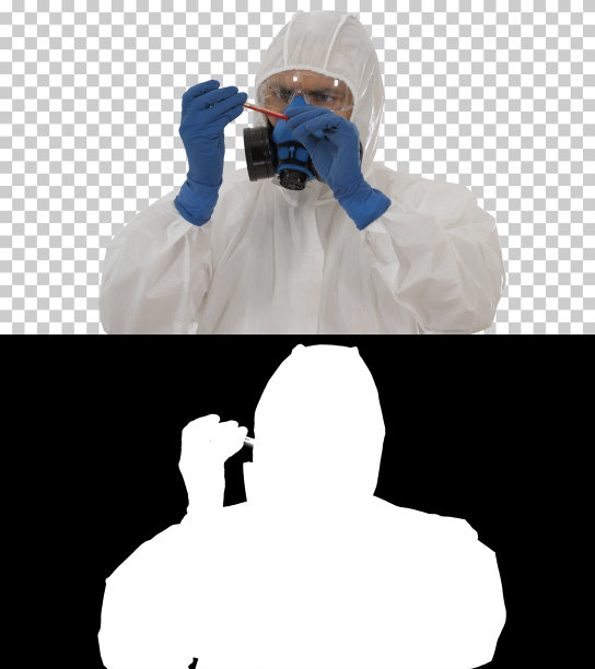 病毒学家研究血液检测冠状病毒感染概念图片下载