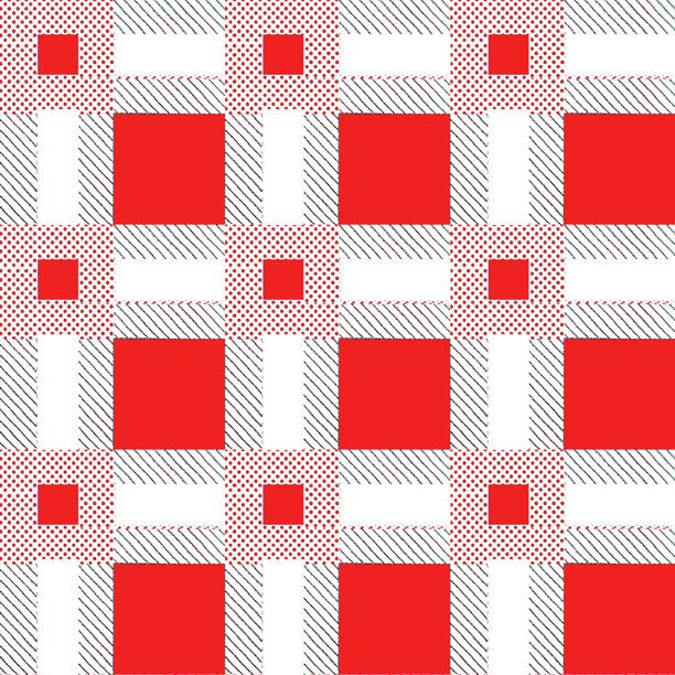 格子呢格子图案无缝背景。用于法兰绒衬衫、毛毯、毛毯或其他现代纺织品设计的蓝色、红色和黄色的深色格子图案。人字形编织纹理。图片下载