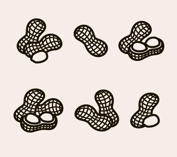 花生。收藏图标花生。向量图片下载