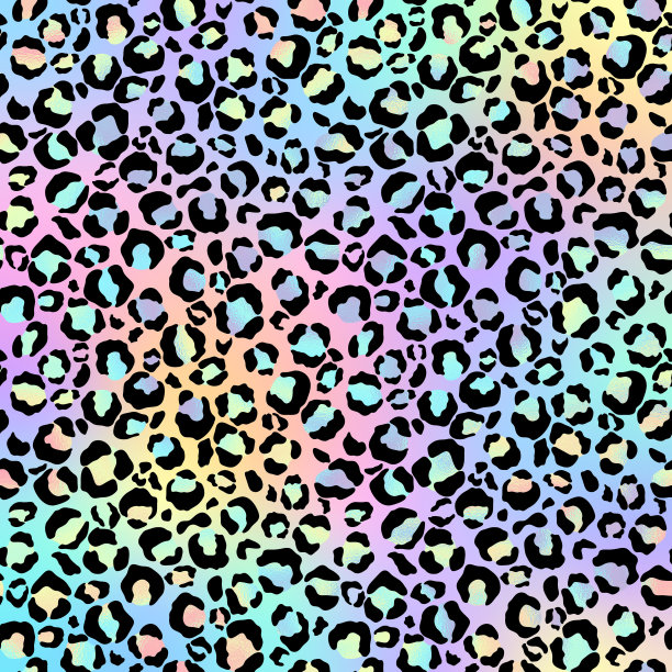 渐变背景上的全息豹纹图片下载