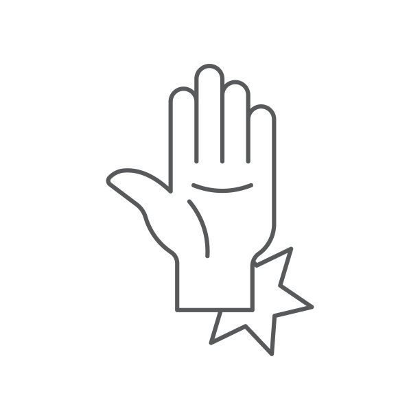 手腕疼痛矢量图标符号孤立在白色背景图片下载