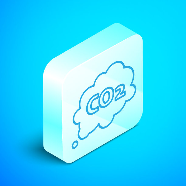 等距线二氧化碳排放量在云图标图片下载