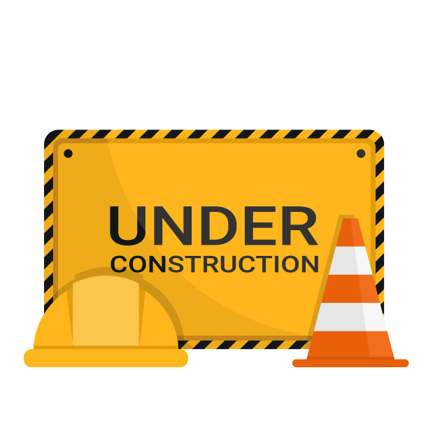 广告标志带安全锥、安全帽图片下载