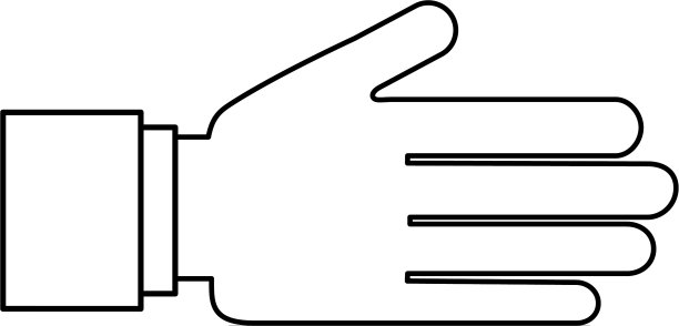 手人类孤立的图标图片下载