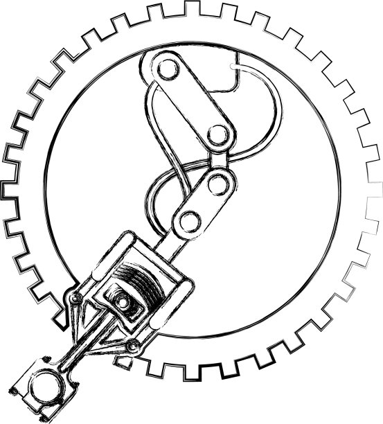 工业汽车机械臂齿轮技术图片下载