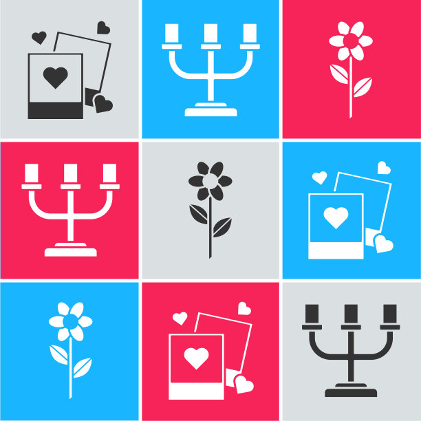 设置两个空白相框和心图片下载