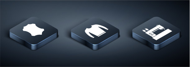 设置等距皮革缝纫机和毛衣图片下载