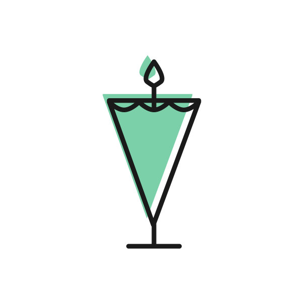 黑色线中世纪旗帜图标孤立在白色图片下载