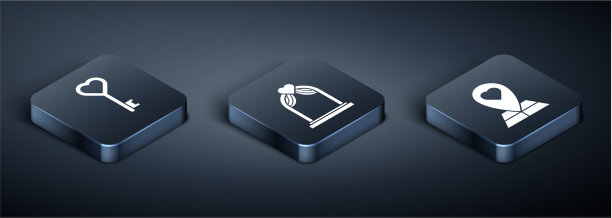 设置等距键在心形地图指针图片下载