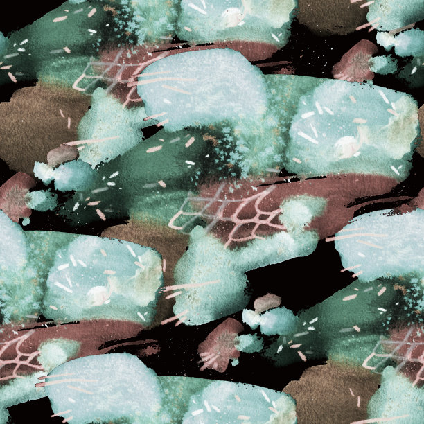 抽象水彩手绘笔触无缝图案。枯燥乏味的油漆纹理。图片下载