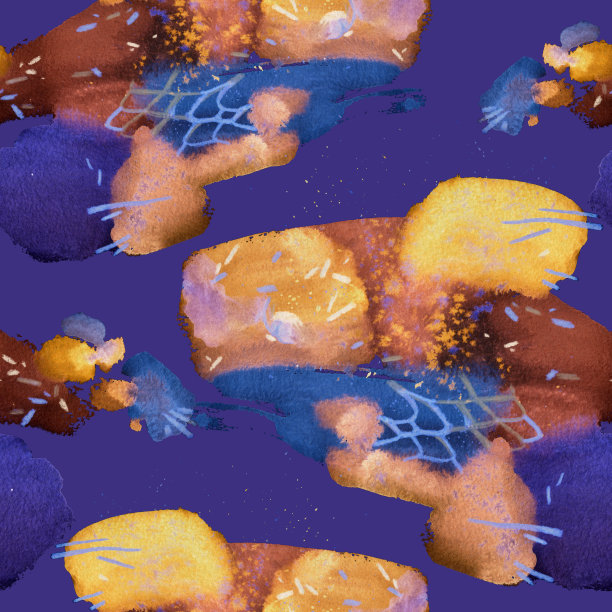 抽象水彩手绘笔触无缝图案。枯燥乏味的油漆纹理。图片下载