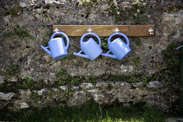 蓝色塑料喷壶图片下载