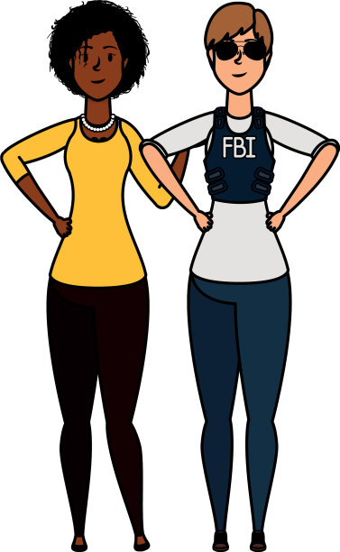 年轻的联邦探员和非洲女孩图片下载