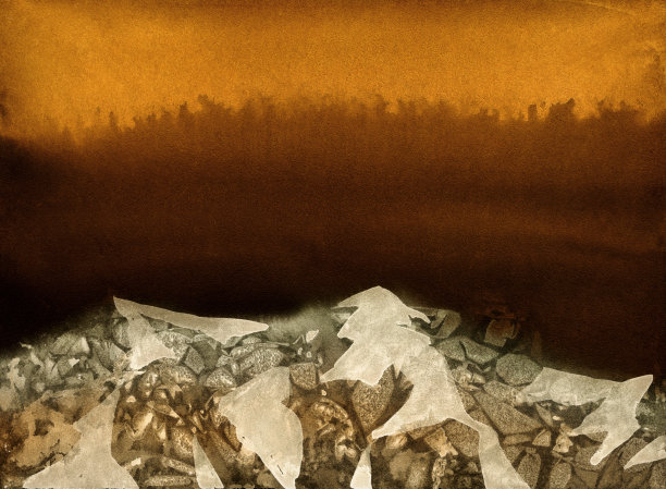 山的风景。绘画。自然背景没有人。图片下载