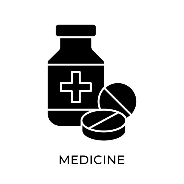 医药图标矢量插图图片下载