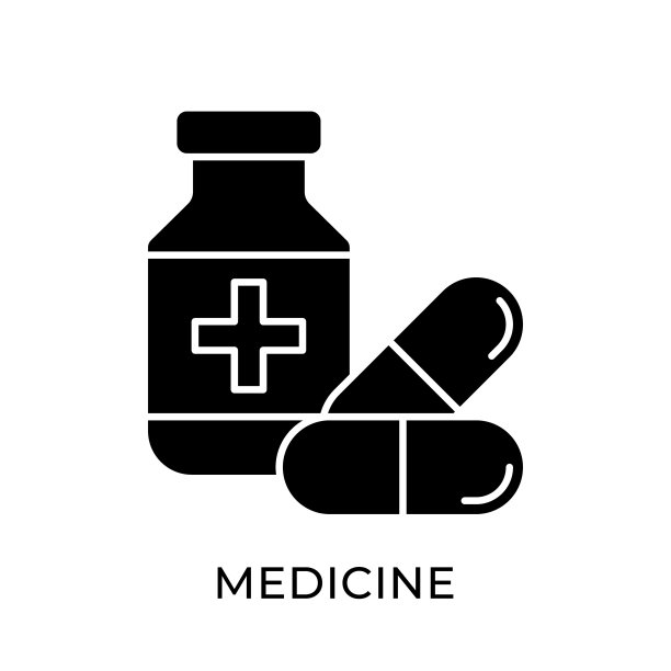 医药图标矢量插图图片下载