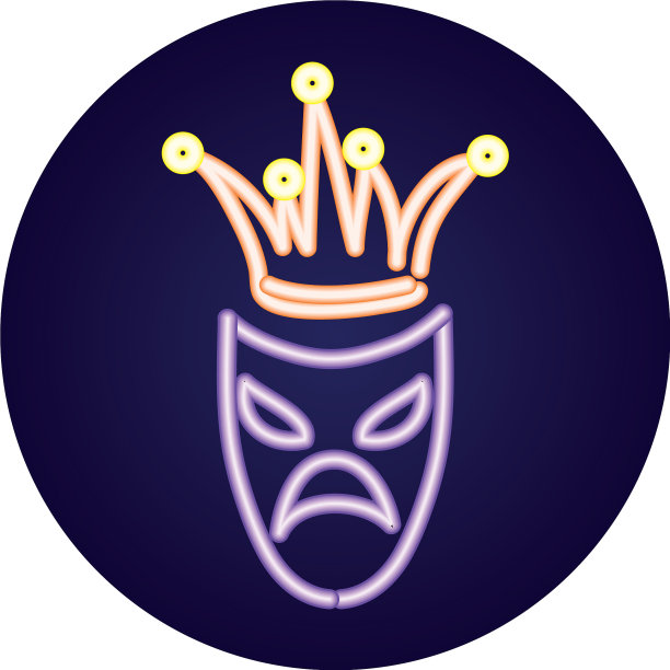 狂欢节上戴小丑帽的面具图片下载