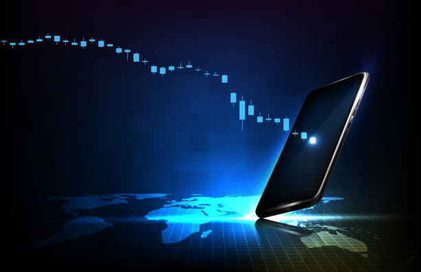 摘要未来科技背景经济危机下股市走势与智能手机图片下载