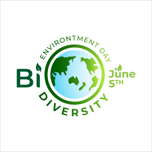 生物多样性排版设计与绿色环境日事件。6月5日图片下载