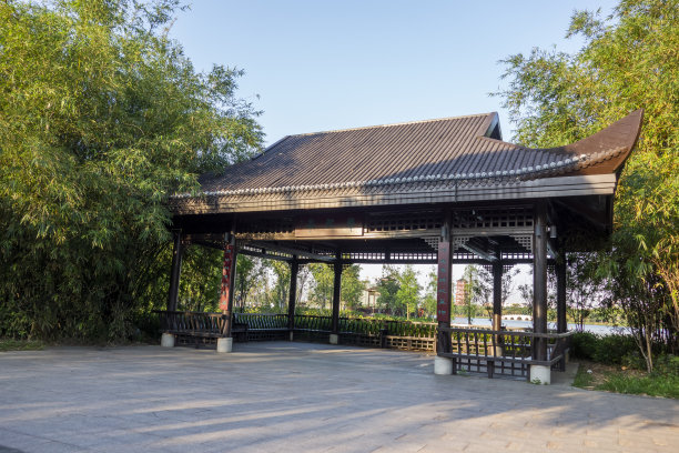 中国东莞华阳湖湿地公园中国馆图片下载