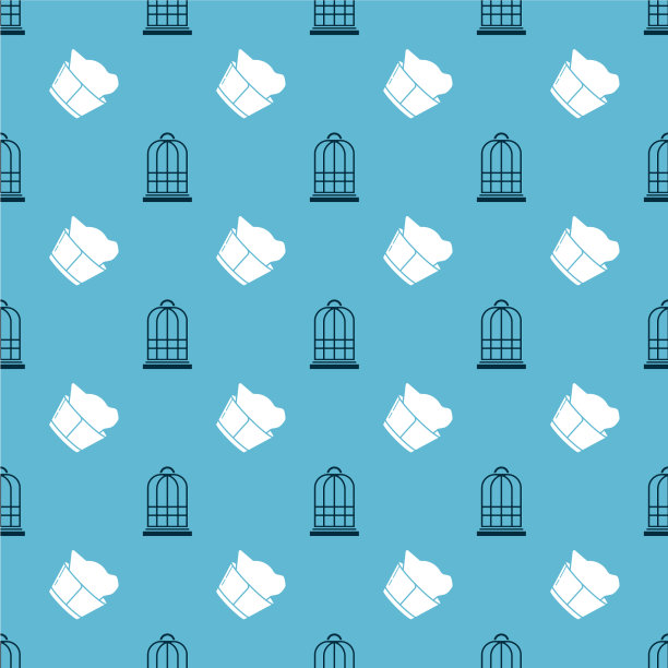 设鸟笼及兽医诊所标志图片下载