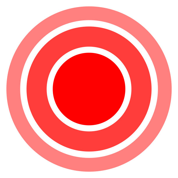 疼痛圈图标目标焦点或病斑图片下载