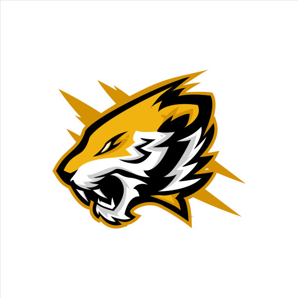 虎头怒吼运动标志设计图片下载