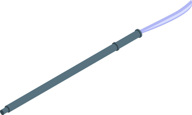 忍者标枪图标等距风格图片下载