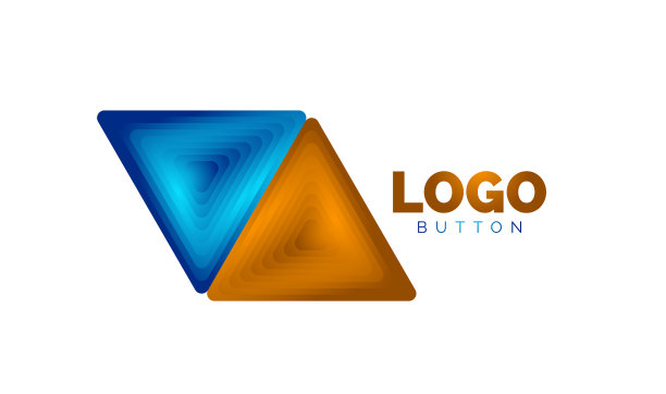 三角形图标几何标志模板最小图片下载