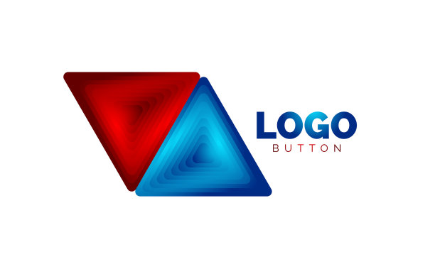 三角形图标几何标志模板最小图片下载